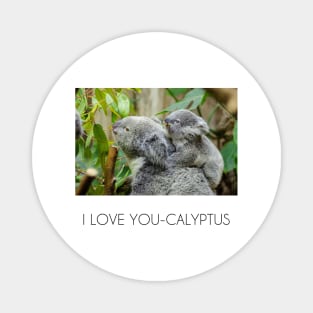 I love you-calyptus - Eucalyptus Koala original design Magnet